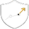 Trust shield with growth graph